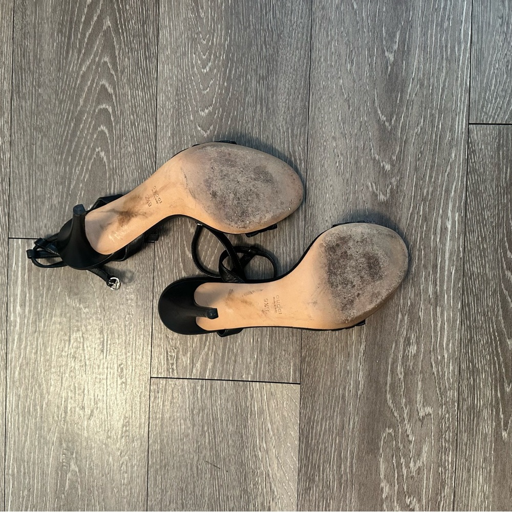 Gucci Black Strappy Heels - Picture 3 of 8